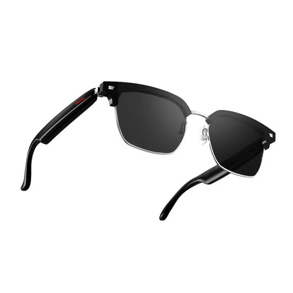 Bluetooth Smart Glasses with Automatic Adjustment and Wireless Headset, Anti-Blue Light Sunglasses for Men and Women, Waterproof Design