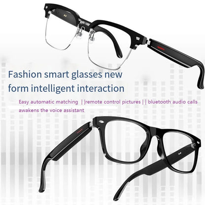 Bluetooth Smart Glasses with Automatic Adjustment and Wireless Headset, Anti-Blue Light Sunglasses for Men and Women, Waterproof Design
